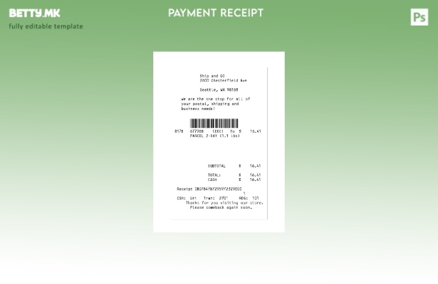 Модерен стил Шаблон за сметки Ship And Go